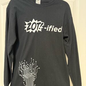 Black Long Sleeve Mens Tee - UCI School of Engineering